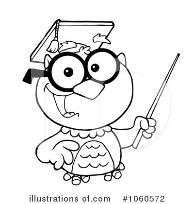 Royalty-Free (RF) Owl Clipart Illustration by Hit Toon - Stock Sample #1060572