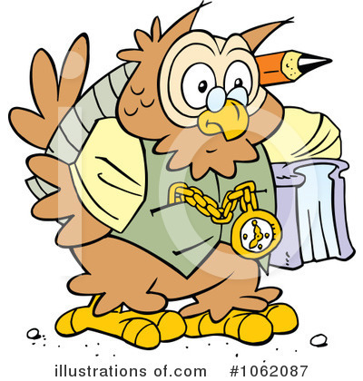 Royalty-Free (RF) Owl Clipart Illustration by Johnny Sajem - Stock Sample #1062087
