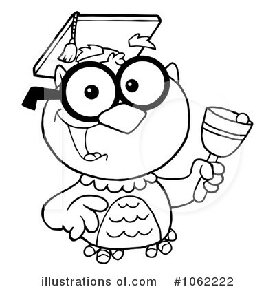 Royalty-Free (RF) Owl Clipart Illustration by Hit Toon - Stock Sample #1062222