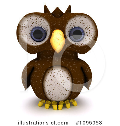 Royalty-Free (RF) Owl Clipart Illustration by KJ Pargeter - Stock Sample #1095953