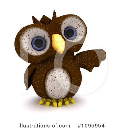 Royalty-Free (RF) Owl Clipart Illustration by KJ Pargeter - Stock Sample #1095954