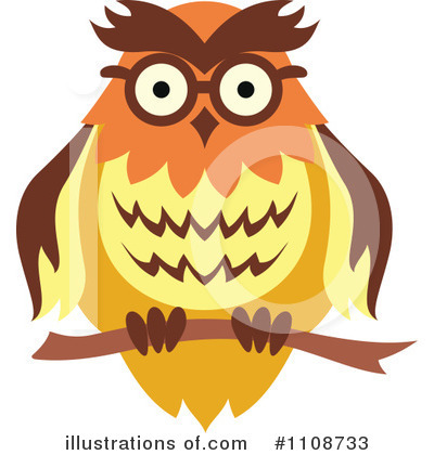 Royalty-Free (RF) Owl Clipart Illustration by Vector Tradition SM - Stock Sample #1108733