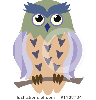 Royalty-Free (RF) Owl Clipart Illustration by Vector Tradition SM - Stock Sample #1108734