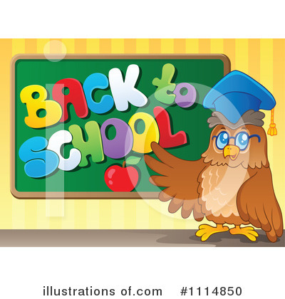 Royalty-Free (RF) Owl Clipart Illustration by visekart - Stock Sample #1114850
