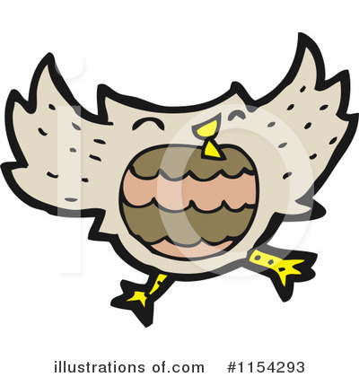 Royalty-Free (RF) Owl Clipart Illustration by lineartestpilot - Stock Sample #1154293