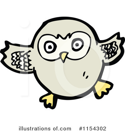 Royalty-Free (RF) Owl Clipart Illustration by lineartestpilot - Stock Sample #1154302