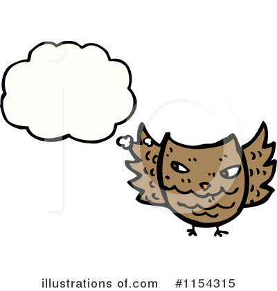 Royalty-Free (RF) Owl Clipart Illustration by lineartestpilot - Stock Sample #1154315