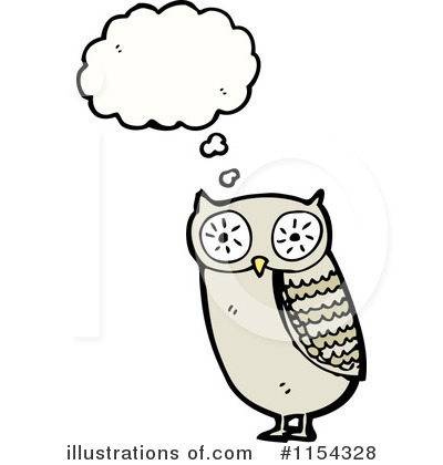 Royalty-Free (RF) Owl Clipart Illustration by lineartestpilot - Stock Sample #1154328