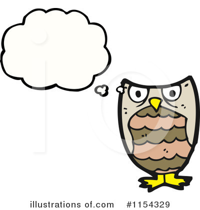 Royalty-Free (RF) Owl Clipart Illustration by lineartestpilot - Stock Sample #1154329