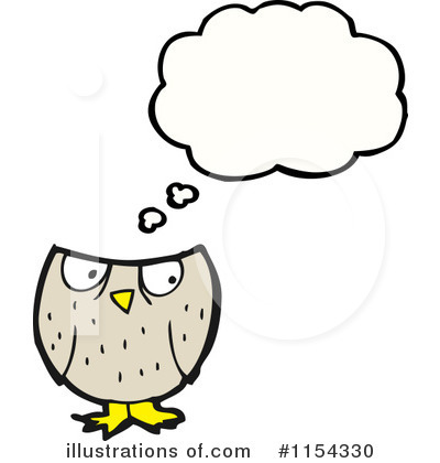 Royalty-Free (RF) Owl Clipart Illustration by lineartestpilot - Stock Sample #1154330