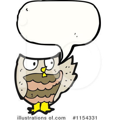 Royalty-Free (RF) Owl Clipart Illustration by lineartestpilot - Stock Sample #1154331