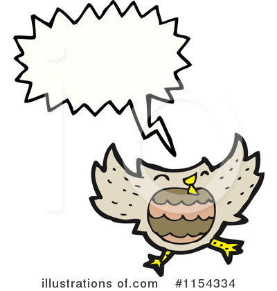Royalty-Free (RF) Owl Clipart Illustration by lineartestpilot - Stock Sample #1154334