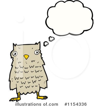 Royalty-Free (RF) Owl Clipart Illustration by lineartestpilot - Stock Sample #1154336