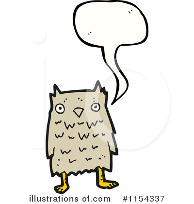 Royalty-Free (RF) Owl Clipart Illustration by lineartestpilot - Stock Sample #1154337