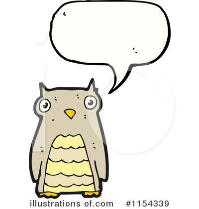 Royalty-Free (RF) Owl Clipart Illustration by lineartestpilot - Stock Sample #1154339