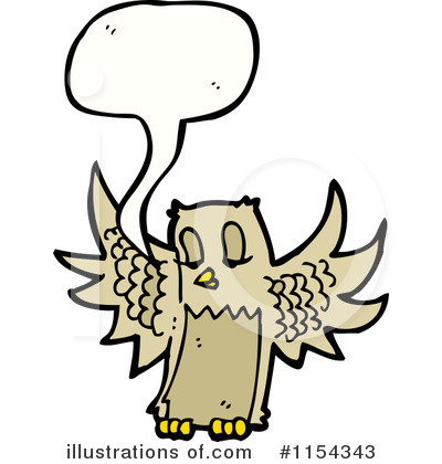 Royalty-Free (RF) Owl Clipart Illustration by lineartestpilot - Stock Sample #1154343