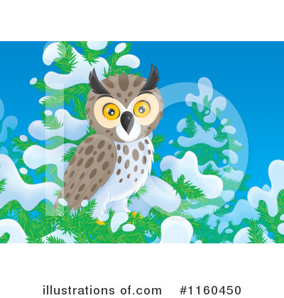 Royalty-Free (RF) Owl Clipart Illustration by Alex Bannykh - Stock Sample #1160450