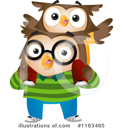 Royalty-Free (RF) Owl Clipart Illustration by BNP Design Studio - Stock Sample #1163465