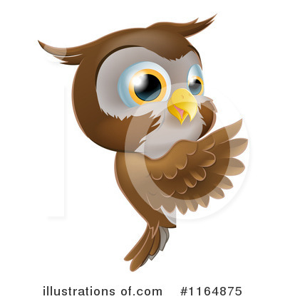 Royalty-Free (RF) Owl Clipart Illustration by AtStockIllustration - Stock Sample #1164875