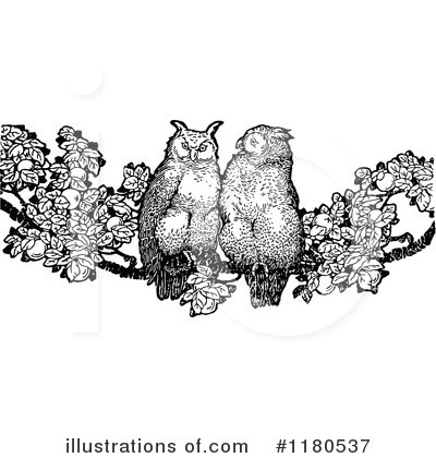 Royalty-Free (RF) Owl Clipart Illustration by Prawny Vintage - Stock Sample #1180537