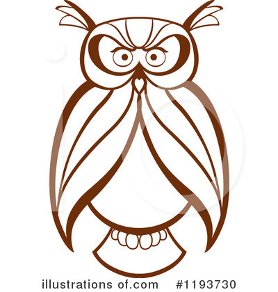 Royalty-Free (RF) Owl Clipart Illustration by Vector Tradition SM - Stock Sample #1193730