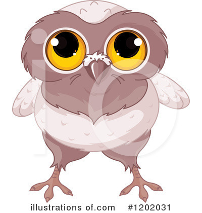 Royalty-Free (RF) Owl Clipart Illustration by Pushkin - Stock Sample #1202031