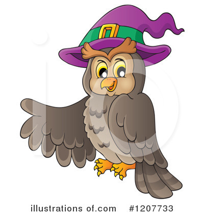 Royalty-Free (RF) Owl Clipart Illustration by visekart - Stock Sample #1207733