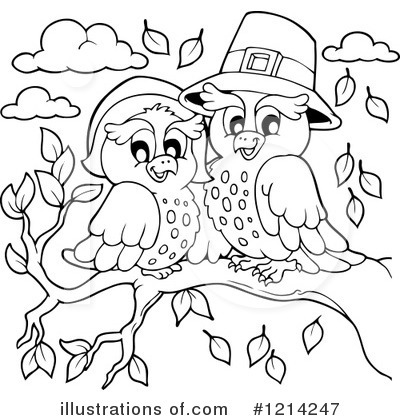 Royalty-Free (RF) Owl Clipart Illustration by visekart - Stock Sample #1214247