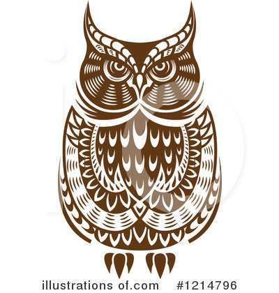 Royalty-Free (RF) Owl Clipart Illustration by Vector Tradition SM - Stock Sample #1214796