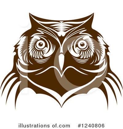 Royalty-Free (RF) Owl Clipart Illustration by Vector Tradition SM - Stock Sample #1240806