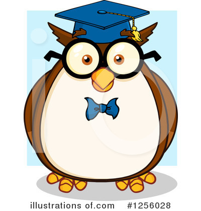 Royalty-Free (RF) Owl Clipart Illustration by Hit Toon - Stock Sample #1256028