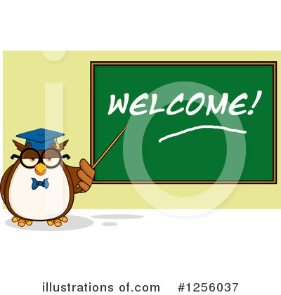 Royalty-Free (RF) Owl Clipart Illustration by Hit Toon - Stock Sample #1256037