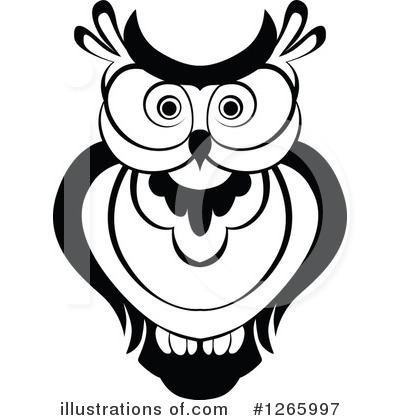 Royalty-Free (RF) Owl Clipart Illustration by Vector Tradition SM - Stock Sample #1265997