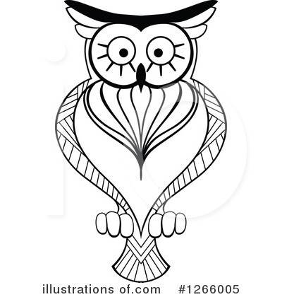 Royalty-Free (RF) Owl Clipart Illustration by Vector Tradition SM - Stock Sample #1266005