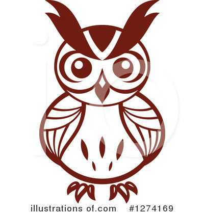 Royalty-Free (RF) Owl Clipart Illustration by Vector Tradition SM - Stock Sample #1274169