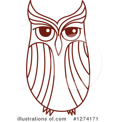 Royalty-Free (RF) Owl Clipart Illustration by Vector Tradition SM - Stock Sample #1274171