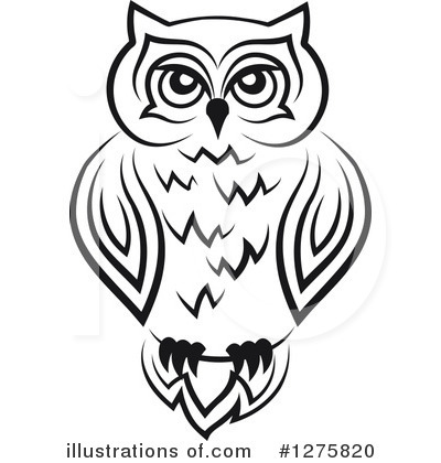Royalty-Free (RF) Owl Clipart Illustration by Vector Tradition SM - Stock Sample #1275820