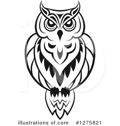 Royalty-Free (RF) Owl Clipart Illustration by Vector Tradition SM - Stock Sample #1275821