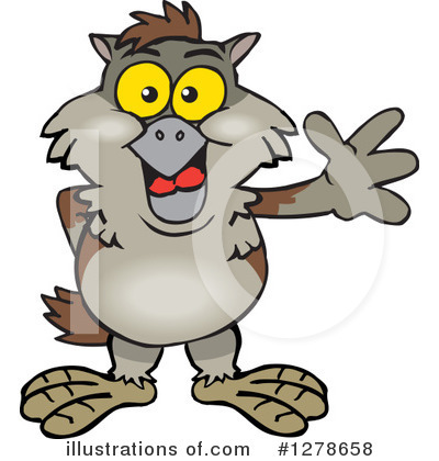 Royalty-Free (RF) Owl Clipart Illustration by Dennis Holmes Designs - Stock Sample #1278658