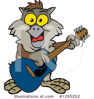 Royalty-Free (RF) Owl Clipart Illustration by Dennis Holmes Designs - Stock Sample #1285252