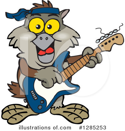 Royalty-Free (RF) Owl Clipart Illustration by Dennis Holmes Designs - Stock Sample #1285253