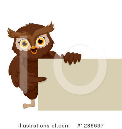 Royalty-Free (RF) Owl Clipart Illustration by BNP Design Studio - Stock Sample #1286637