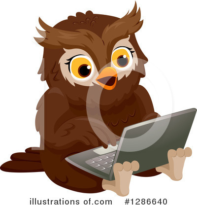 Royalty-Free (RF) Owl Clipart Illustration by BNP Design Studio - Stock Sample #1286640