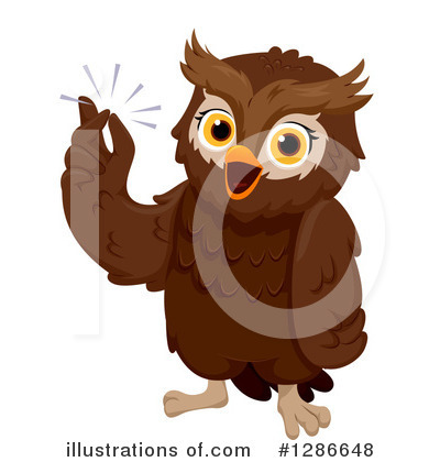 Royalty-Free (RF) Owl Clipart Illustration by BNP Design Studio - Stock Sample #1286648
