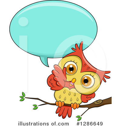 Royalty-Free (RF) Owl Clipart Illustration by BNP Design Studio - Stock Sample #1286649