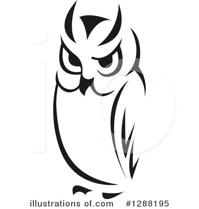 Royalty-Free (RF) Owl Clipart Illustration by Vector Tradition SM - Stock Sample #1288195