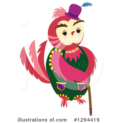 Royalty-Free (RF) Owl Clipart Illustration by Cherie Reve - Stock Sample #1294419