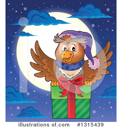 Royalty-Free (RF) Owl Clipart Illustration by visekart - Stock Sample #1315439