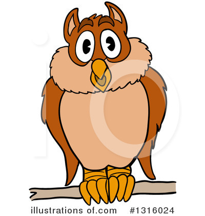Owl Clipart #1316024 by LaffToon