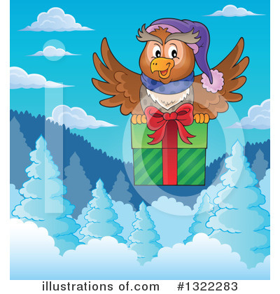 Royalty-Free (RF) Owl Clipart Illustration by visekart - Stock Sample #1322283
